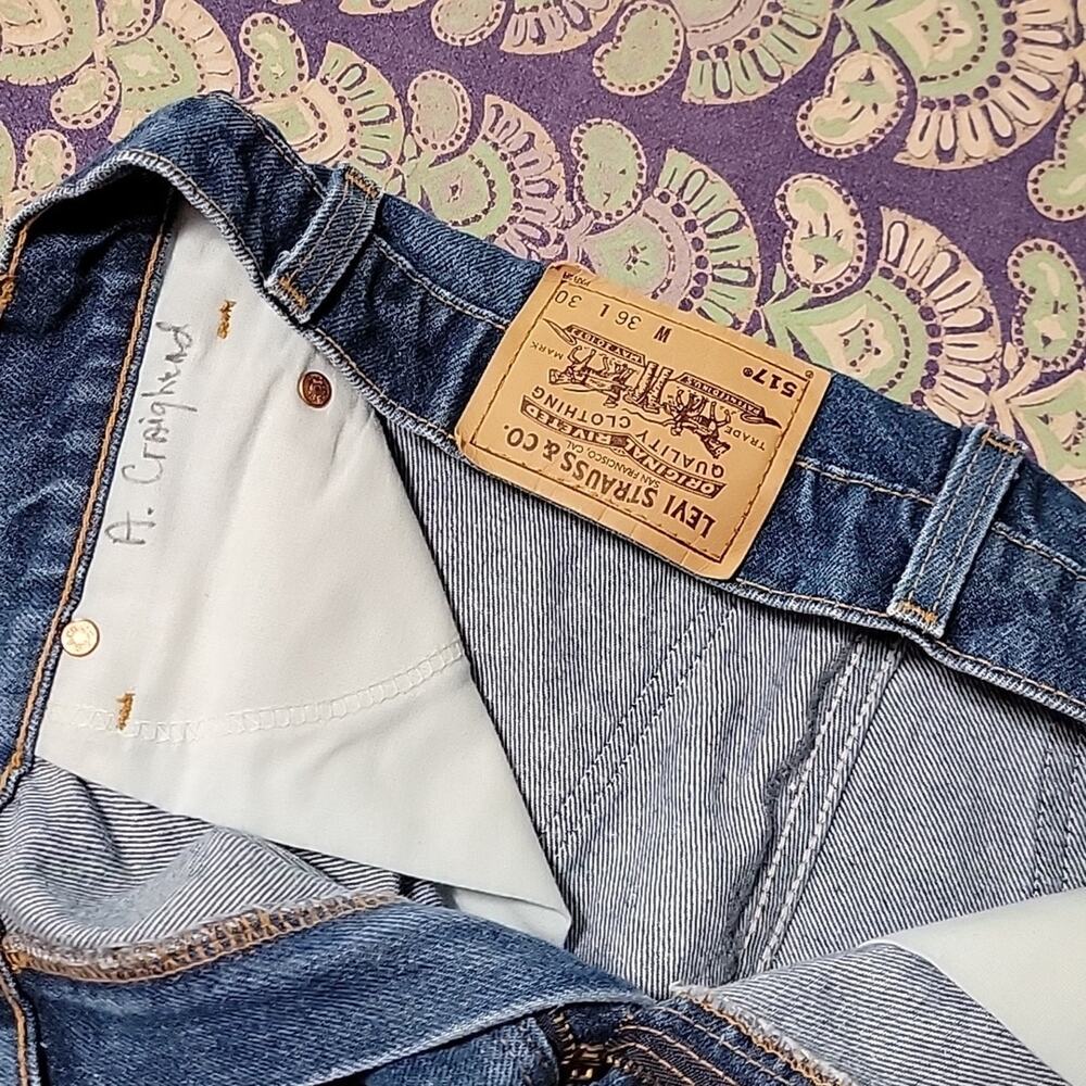 Vintage Levi's 517 Zipps Batwings - Picture 6 of 7